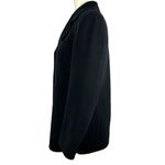 Akris Womens Size 4 Single Button Blazer Jacket Suit Black 100% Virgin Wool Job Photo 6