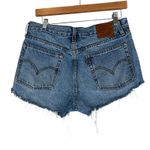 Levi's Levi’s 501 Wedgie Shorts Womens 29 High Rise Distressed Frayed Hem Denim Cheeky Photo 3