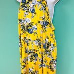French Grey Yellow Floral Dress Photo 3