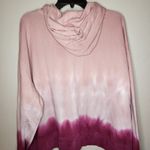 Wildfox New Women’s Pink Ombre Tie Dye Hooded Sweatshirt Hoodie Photo 3