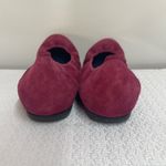 Sabrinas Burgundy Suede Ballet Flats Size 39 Red Photo 2