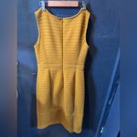 Tabitha Mustard Yellow Midi Dress Sleeveless Crew Neck Size 10 Photo 2