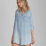 Billabong  Got The Blues Chambray Shirt Dress Photo 4