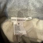 Good American  Cotton Blend Wide Leg Joggers Size 2 Medium Photo 3