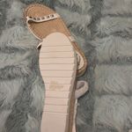 Wild Pair  White and Tan Studded Sandals Photo 2