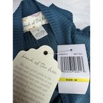 NWT Band Of The Free Blue Ribbed Long Sleeve Crop Top Tie Back Size Medium Photo 4