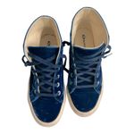Superga Womens Blue velvet high top sneakers size 6.5 Photo 7