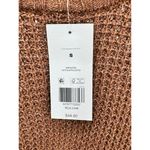 True Craft NWT  Spring Sweater Womens S‎ Brown Tunic Open Knit Lightweight Comfy Photo 1