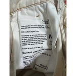 Triarchy Womens high-rise wide-leg jeans Ivory Organic Cotton Denim Pants Size 2 Photo 7