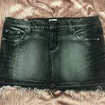 No Boundaries Vintage Black Denim Mini Skirt Photo 0