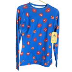 Burton  NWT Women's XS Blue Lips Print Dryride First Layer Long Sleeve Top Photo 2