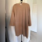 Cuyana  Reversible Alpaca Sweater Coat Pink Tan Pockets Open Cardigan Photo 7