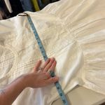 Current/Elliott Current Elliott White 100% Cotton Pleated Lace Babydoll Mini Dress Size XS Photo 10