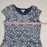 Cato Black and White Patterned Midi Dress Size M Photo 2