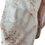 Ted Baker Pink One Shoulder Balloon Sleeve Coverup Floral Print Tunic Top Small Photo 3