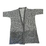 Soft Surroundings  Long  Oversized Heather Gray Open Front Pockets SZ L Photo 4