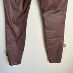 Anthropologie Pilcro and the Letterpress Waxes Lace Up Ankle Pants Burgundy Photo 10