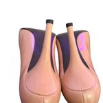 Stuart Weitzman Nude Patent Leather Pointed Toe Pumps Women Size 8 High Heels Photo 7