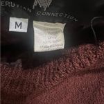 Peruvian Connection Elegant Brown burgundy merino wool Skirt vintage Photo 2