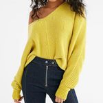 Urban Outfitters UO Oversized Chenille V-Neck Sweater Photo 0