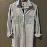 Zilcremo Light Blue Denim Shirt Dress size Small Photo 2