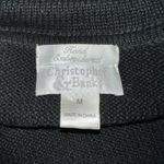 Christopher & Banks Super Cute Vintage Y2K  Black Sweater Coat with Blue Trim! Photo 5