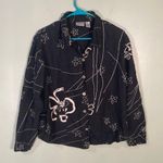 Chico's Chico’s linen blend shacket shirt jacket size 2 Large Photo 1