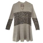 Phil Love  Leopard & Color Block Knit Tunic Dress size Small Photo 2