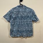 Pilcro Anthropologie EUC  Printed Voile Surf Shirt M button down shirt striped Photo 7