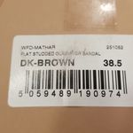 Ted Baker 💕 LONDON💕 Mathar Flat Studded Gladiator Sandal ~ Dark Brown 38.5 NWT Photo 15