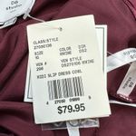 David's Bridal DB Studio Women's Midi Slip Cowl Dress 10 Merlot Burgundy Garnet Red Adjustable Photo 9