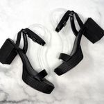 Calvin Klein NEW Lalah Minimalist Ankle Strap Platform Block Heel Sandals Black Photo 7