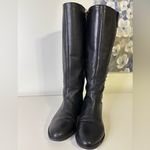 Marc Fisher  Secrit Black Leather Studded Knee-High Boots Size 8.5 Photo 2