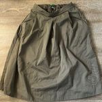 Clare V. Cioa Oui Embroidered Olive Skirt Size Medium Green Photo 0