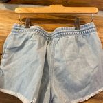Aerie  Drawstring Frayed Denim Shorts Photo 2