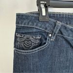 White House | Black Market  Dark Blue Boot Cut Jewel Accent Jeans Size 10 Photo 6