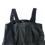 Pistola Black Waxed Denim Jumper Dress Sleeveless Button-Down Size Small Women's Photo 6