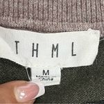THML Anthropology Striped bright Multicolor Sweater frayed hemline size M Photo 1