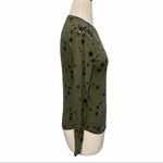 Generation Love Valentina Long Sleeve Lace Up Tee Star Print Green Extra Small Photo 5