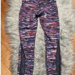 Lululemon Train Times 7/8 Pant 25" Hinshu Alpine White Multi Black Mesh Sz4 Photo 4