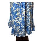 Vineyard Vines  Dress Women Large‎ Tide Blue Floral Button Front Midi NWT Preppy Photo 7