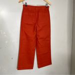 Madewell  Slim Emmett Wide Leg High Waist Crop Pants Orange‎ 25 Photo 5