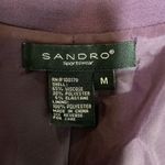 Sandro Sportswear Purple 2 Button Blazer Jacket Pleated Collar Lined Size M Photo 7