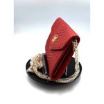 Badgley Mischka Crossbody Chevron Quilted Center Cover - Wine Photo 7