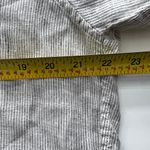 Esby apparel Linen popover Iris tunic blouse long sleeve Cloud pinstripe M Gray Size M Photo 8