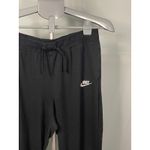 Nike  Women's Black Jogger Sweatpants Size‎ Medium Drawstring Waist Logo Photo 1