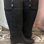 Isaac Mizrahi Issac Mizrahi live Black leather Knee high Boots 5M Photo 5