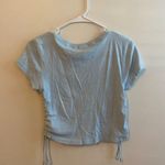 Mighty fine Sky Blue Graphic Crop Top Photo 4
