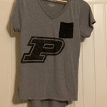 Colosseum Purdue Boilermakers Gray T Shirt Womens Large Short Sleeve  Pocket Photo 0