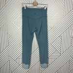 Athleta  Elation Rib Trim 7/8 Tight Gray Seafoam Green‎ Size Medium Tall Photo 5